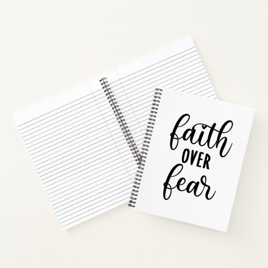 恐怖に対する信仰の励ましのメッセージ ノートブック (内部)