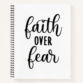 恐怖に対する信仰の励ましのメッセージ ノートブック