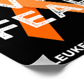 恐怖に対する信仰オレンジリボン戦う白血病認識 ポスター (角)