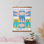 恐怖に対する信仰キリスト教のポスターモダン抽象芸術 吊り下げ型タペストリー (寝室)