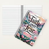 恐怖に対する信仰クリスチャン女性誌 ノートブック (内側)