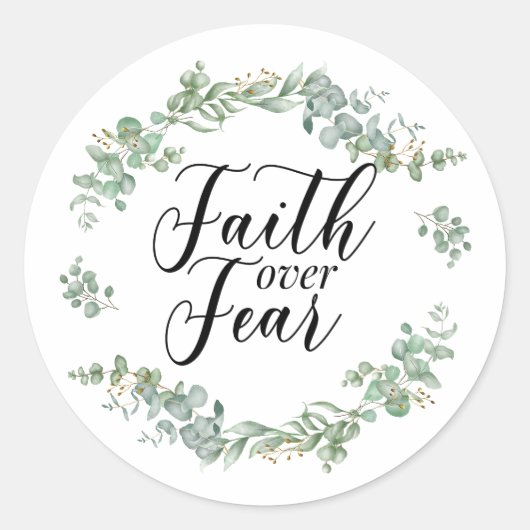 恐怖に対する信仰クリスチャン聖なる書物、 経典緑 ラウンドシール (正面)