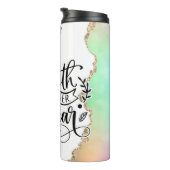 恐怖に対する信仰グリッター芸術 タンブラー (回転右)