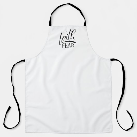 恐怖に対する信仰ゴスペルのグラフィック有名なクリスチャン エプロン (正面)