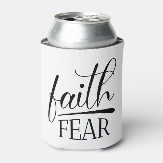 恐怖に対する信仰ゴスペルのグラフィック有名なクリスチャン 缶クーラー (缶正面)