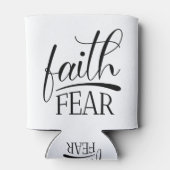 恐怖に対する信仰ゴスペルのグラフィック有名なクリスチャン 缶クーラー (裏面)