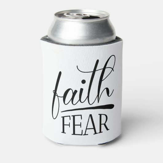 恐怖に対する信仰ゴスペルのグラフィック有名なクリスチャン 缶クーラー (缶裏面)