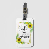 恐怖に対する信仰バイブル聖句の荷物札 | フィリップ ラゲッジタグ (正面縦)