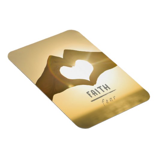 恐怖に対する信仰フォトマグネット マグネット (右側)