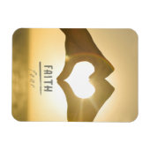 恐怖に対する信仰フォトマグネット マグネット (横)