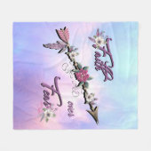 恐怖に対する信仰フリースブランケット フリースブランケット (正面(横))