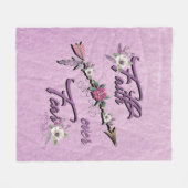 恐怖に対する信仰フリースブランケット フリースブランケット (正面(横))