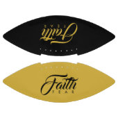 恐怖に対する信仰ブラックサッカー金ゴールド アメリカンフットボール (パネル)