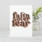 恐怖に対する信仰モダンレトロキリスト教インスピレーション 招待状 (スタンド正面)