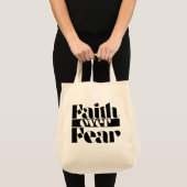 恐怖に対する信仰レトロ感動的型 トートバッグ (正面(商品))