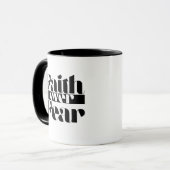 恐怖に対する信仰レトロ感動的型 マグカップ (正面左)