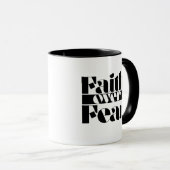 恐怖に対する信仰レトロ感動的型 マグカップ (正面右)