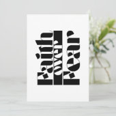 恐怖に対する信仰レトロ感動的型 招待状 (スタンド正面)