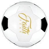 恐怖に対する信仰金ゴールド図 サッカーボール (回転)
