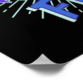 恐怖に対する信仰銀河系バーストデザイン ポスター (角)