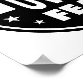 恐怖に対する信仰、やる気を起こさせる引用文 ポスター (角)