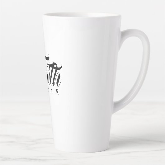 恐怖に対する信仰 カフェラテマグ (右)