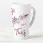 恐怖に対する信仰 カフェラテマグ (右アングル)