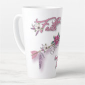 恐怖に対する信仰 カフェラテマグ (左アングル)