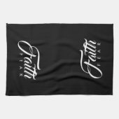 恐怖に対する信仰 キッチンタオル (横)