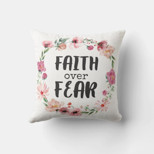 恐怖に対する信仰 クッション (裏面)