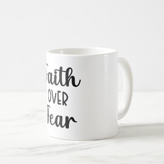 恐怖に対する信仰 コーヒーマグカップ (正面右)