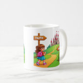 恐怖に対する信仰 コーヒーマグカップ (正面右)