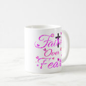 恐怖に対する信仰 コーヒーマグカップ (正面右)