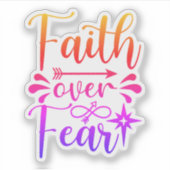 恐怖に対する信仰 シール (正面)