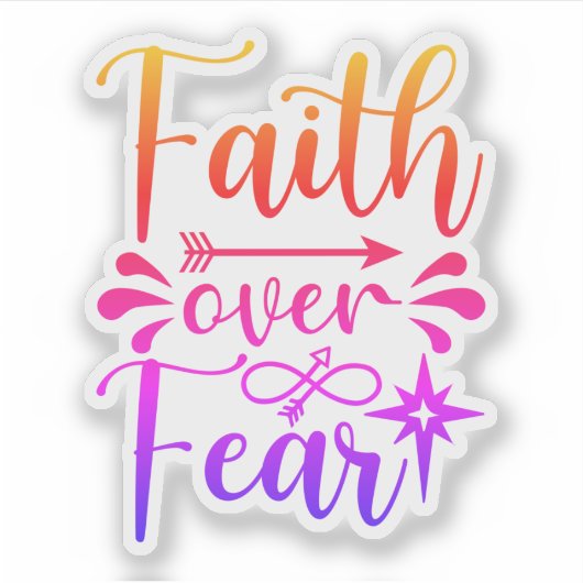 恐怖に対する信仰 シール (正面)