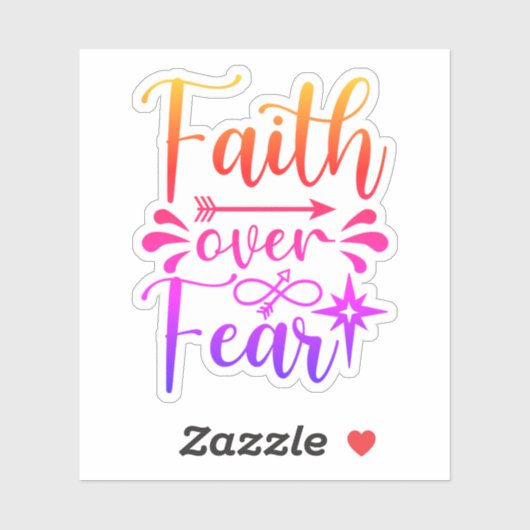 恐怖に対する信仰 シール (シート)