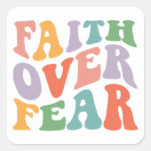 恐怖に対する信仰 スクエアシール (正面)