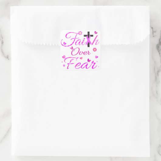 恐怖に対する信仰 スクエアシール (バッグ)