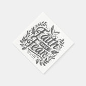 恐怖に対する信仰 スタンダードカクテルナプキン (角)