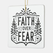 恐怖に対する信仰 セラミックオーナメント (左)