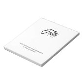 恐怖に対する信仰 ノートパッド (回転)