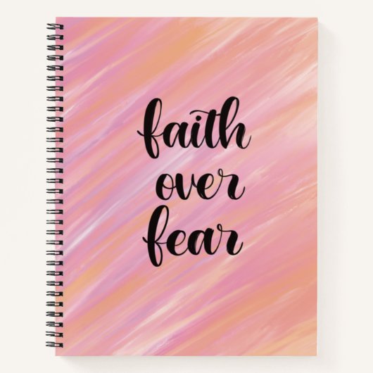 恐怖に対する信仰 ノートブック (正面)