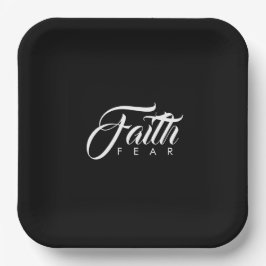 恐怖に対する信仰 ペーパープレート