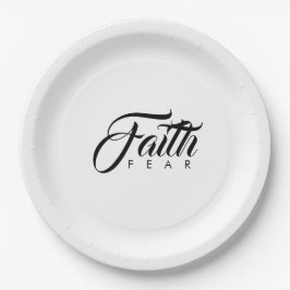 恐怖に対する信仰 ペーパープレート