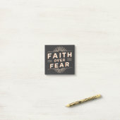 恐怖に対する信仰 ポストイット (デスク上)