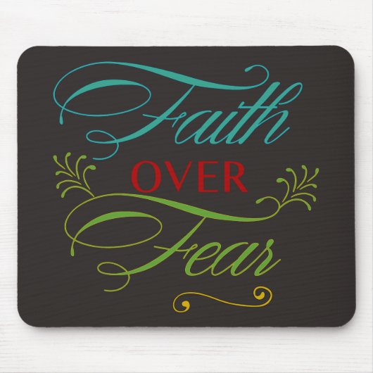 恐怖に対する信仰 マウスパッド (正面)