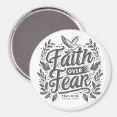 恐怖に対する信仰 マグネット (正面/裏面)