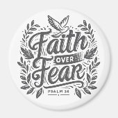 恐怖に対する信仰 マグネット (正面)