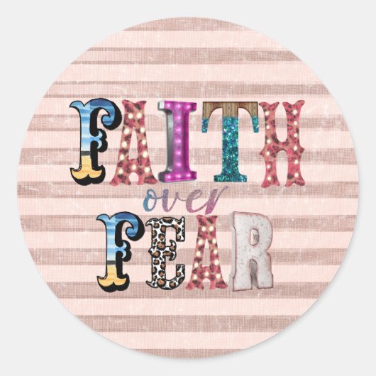 恐怖に対する信仰 ラウンドシール (正面)