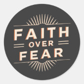 恐怖に対する信仰 ラウンドシール (正面)